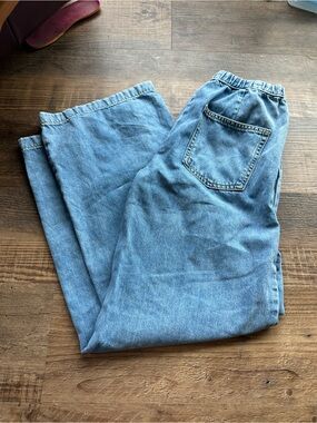 Zara women’s small pull on wide leg jeans